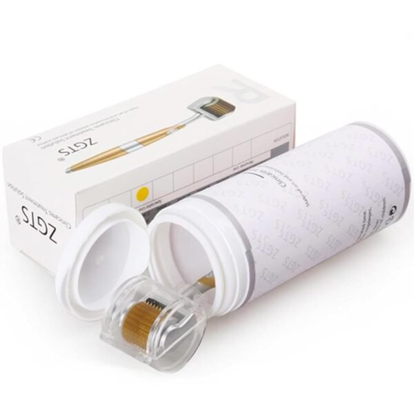 ZGTS Professional Derma Roller  Gold Plated 192 Needles Titanium Alloy ,Gold colour,1.5mm
